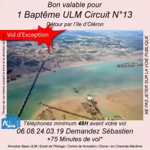 aptême de l'air ULM ile d'Oléron avec Airocéan