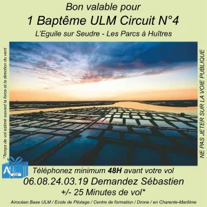Baptême de l'air ULM à L'Eguille sur Seudre