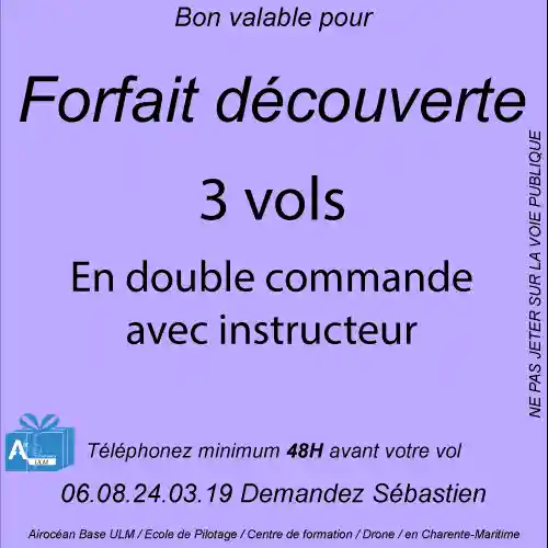 découverte ulm double commande royan