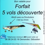 Forfait Découverte 5 vols Multi-axes ou Pendulaire 17media